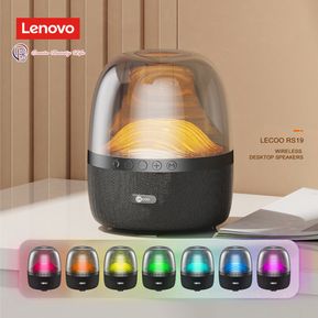 Lenovo Lecco Bocina inalámbrica portátil con 7 modalidades de color con luz LED. Compatible con iPhone, iPad, Android, Tablet