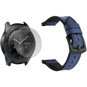 Kit Correa cuero y screen protector Samsung Galaxy Watch 42mm