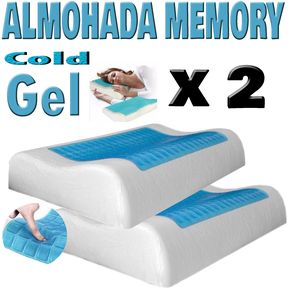 SETX2 Almohadas Gel Frío Sensor Memory Foam Indeformable - Con Funda
