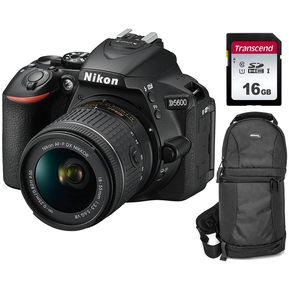 Cámara Nikon D5600 Con Lente 18-55mm + Memoria 16gb + Maletín