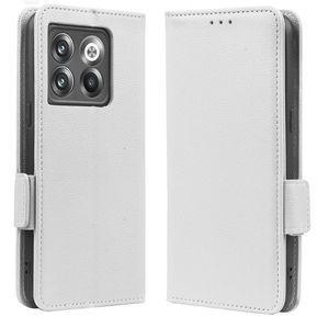 Estuche Para OnePlus Ace Pro/OnePlus 10T Billetera De Magnética Flip - Blanco