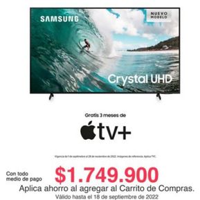 Tv Samsung Smart Tv 43Pulg Uhd 4K Un43Bu8000Kxzl