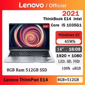 Lenovo ThinkPad E14 02cd I5 14” 1035g1 8GB Ram 512GB SSD WIFI integrated display