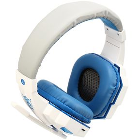 Gaming Headset Surround Stereo Headband Headphone USB Blanco