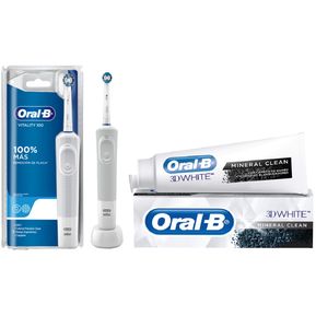 Cepillo Eléctrico Oral-B Vitality Precision Clean + Crema Dental 3D White