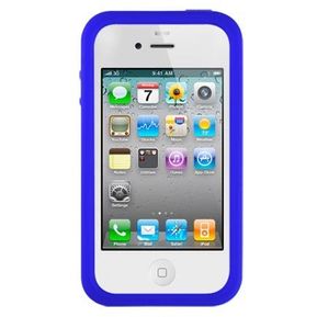 Funda Protectora Silicona Apple Iphone 4 O Iphone 4s Azul  - Azul