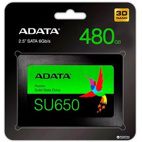 Disco Estado Solido SSD Sata 480GB Adata SU650