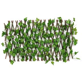 Ampliable artificial de imitación de hoja de hiedra paneles de cobertura en el rodillo de jardín Valla de pantalla # 40 cm de uva - 40cm patata dulce