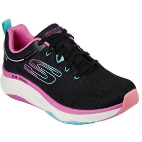 Tenis Skechers Mujer - Zapatos Skechers Dama D'Lux Fitness - Newmoxie Negro Tenis cómodos para mujer. Zapatillas moda