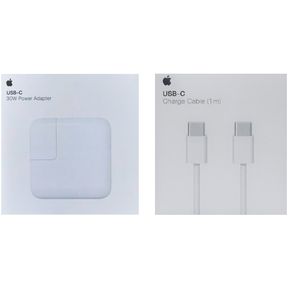 Cargador Macbook Air 13 2018-2021 Apple USB-C 30W + Cable USB-C 1m