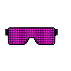 Anteojos de control inalámbrico Partido flash LED mágico 1pc DIY DJ Glasses