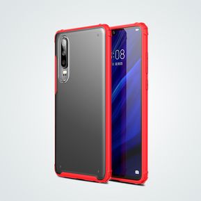 kentaDD Funda Carcasa Huawei P30 Armadura de silicona Rojo