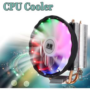 Enfriador de CPU 2 Heatpipes 120mm 4Pin LED RGB Ventilador