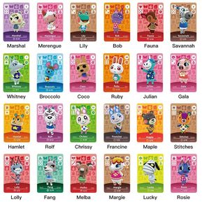 24 tarjetas Amiibo NFC para Animal Crossing New Horizons