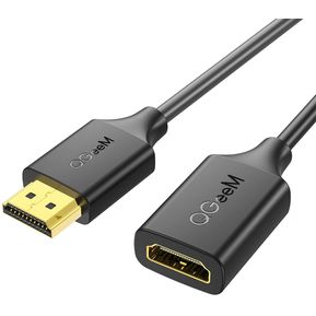 Cable de extensión HDMI, QGeeM 4K HDMI 2.0 Extender Cable macho a hembra, Soporta 3D, Full HD, 2160p, Compatible con Roku Fire Stick, para Laptop, PS4, HDTV, Monitor, Proyector, Extensor de puerto HDMI