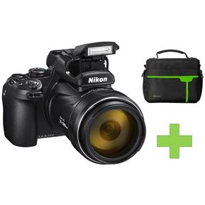 Nikon Coolpix P1000 Cámara Digital Negro 16MP Zoom 125x + Bolso