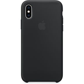 Funda Protectora Silicone Case Premium Negro Para Iphone Xs