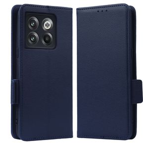 Estuche Para OnePlus Ace Pro/OnePlus 10T Billetera De Magnética Flip - Azul oscuro