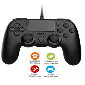 Control Alámbrico Compatible con PlayStation 4 Negro TP4-1...