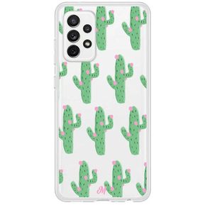 Funda Cactus Con Flor Rosa Shockproof Samsung A72 4G