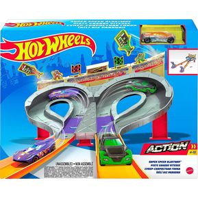 Pista Hot Wheels Toy Car Track Set Super Speed ​​Blastway