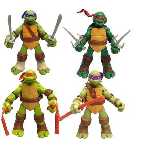 4 piezas Set Teenage Mutant Ninja Turtles figura de acción Cosplay regalo