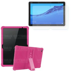 Combo Vidrio y Plastico protector Huawei Mediapad M5 Lite 10.1