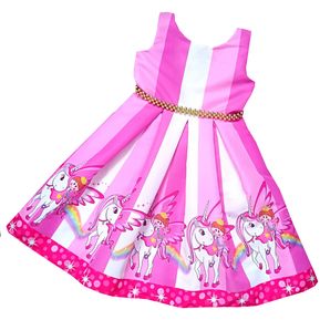 Vestido Para Niñas Unicornio Petite Shop i165 Rosa