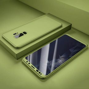 Bakeey 360   Full Body PC Front + Back Cover Funda protectora + Protector de pantalla para Samsung Galaxy S9 Plus - S9 plus Youth Green