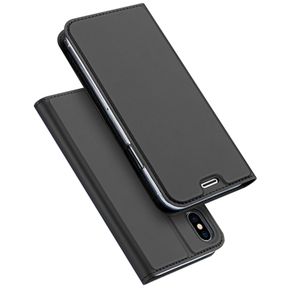 Para IPhone 7/8 Cubierta Cuero Teléfono Flip Case-Gris