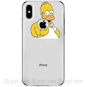 Funda iPhone X Homero dedo