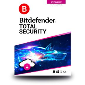 Antivirus Digital Bitdefender Total Security 5 Usuarios, 3 Años
