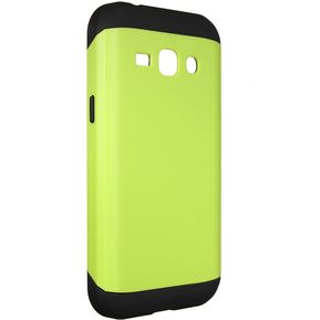 Carcasa Híbrida de PCSilicona para Samsung Galaxy J1 J verde