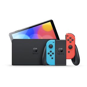 Consola Nintendo Switch Modelo OLED Joy-Con Roja y Azul Neon