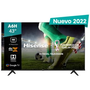 Pantalla Hisense 43 UHD Smart TV LED 43A6H