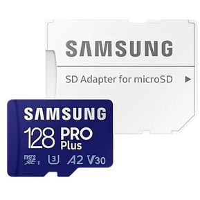 Samsung Pro Plus Micro Sd 128gb 180 Mb/s Clase 10 4K+ Adaptador Sd