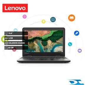 Portátil Lenovo Chromebook 300e Celeron N4020  4GB / 32GB/ 11.6" / Chrome OS/ Touch