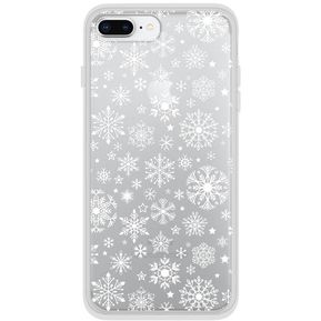 Funda para iPhone 7 Plus, iPhone 8 Plus - Snowflakes Blanco,...