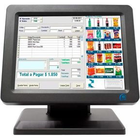 Monitor Touch Screen Led EC LINE 12" USB...
