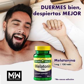pastillas de melatonina americana 120 pastillas para dormir 1 mg