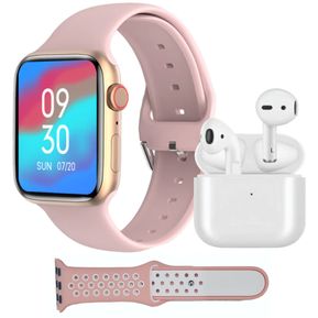 Smart Watch Series I7 Pro Max 45mm + Auriculares Bt + Correa