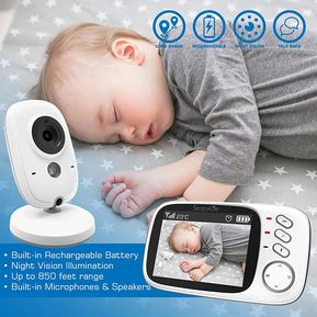 Monitor Para Bebé Audio Y Video Con Vis...