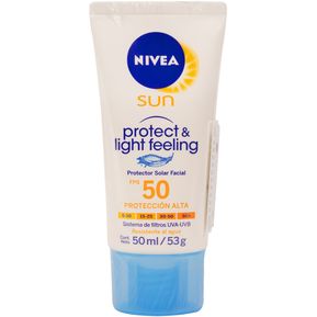 Protector Solar Nivea Sun Light Facial F50 Frasco X 50.00 Ml