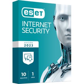 Antivirus Eset Internet Security 10 Equipos  - 12 Meses