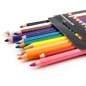 Prismacolor Lápices de Colores Junior Pastel, Caja Con 24 Colores, Colores Brillantes, Junior 4.0m