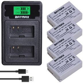 Batería NB-10L NB10L + cargador Dual LCD con puerto tipo C para Canon SX40 HS SX40HS SX50 PowerShot SX40 HS SX50 HS SX60 HS