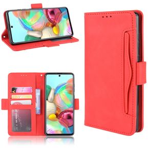 Para Funda Samsung Galaxy Note 10 Lite Retro Multifuncional Billetera - Rojo