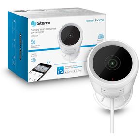 Cámara Seguridad Wi-Fi/Ethernet Asistente Voz CCTV235 Steren