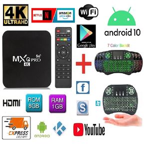 REPRODUCTOR SMART TV Android 10 BOX, DD 8 GB, RAM 1 GB + Mini Teclado