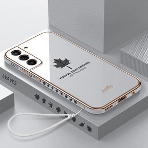 Estuche de Galvánico Silicona para Samsung Galaxy S21 Plus - Blanco